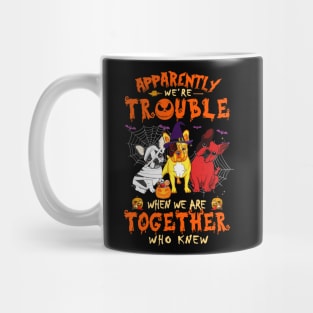 Apparently We're Trouble When We Are Together tshirt  Giraffe Halloween T-Shirt Mug